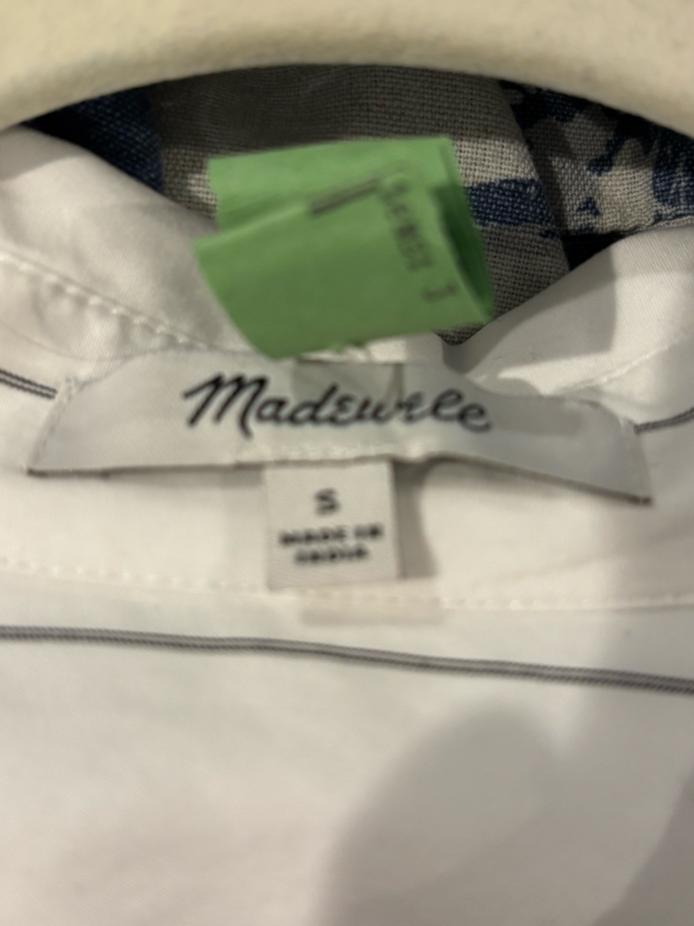 Madewell White/Black Bubble-Hem Mini Shirtdress - Picture 4 of 8